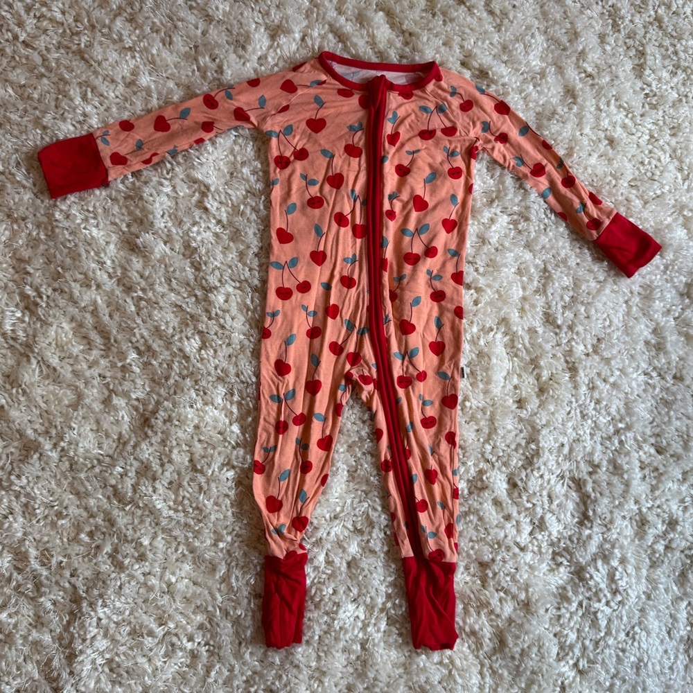 Little Sleepies | Cherry on Top Zippy | 6-12 months
